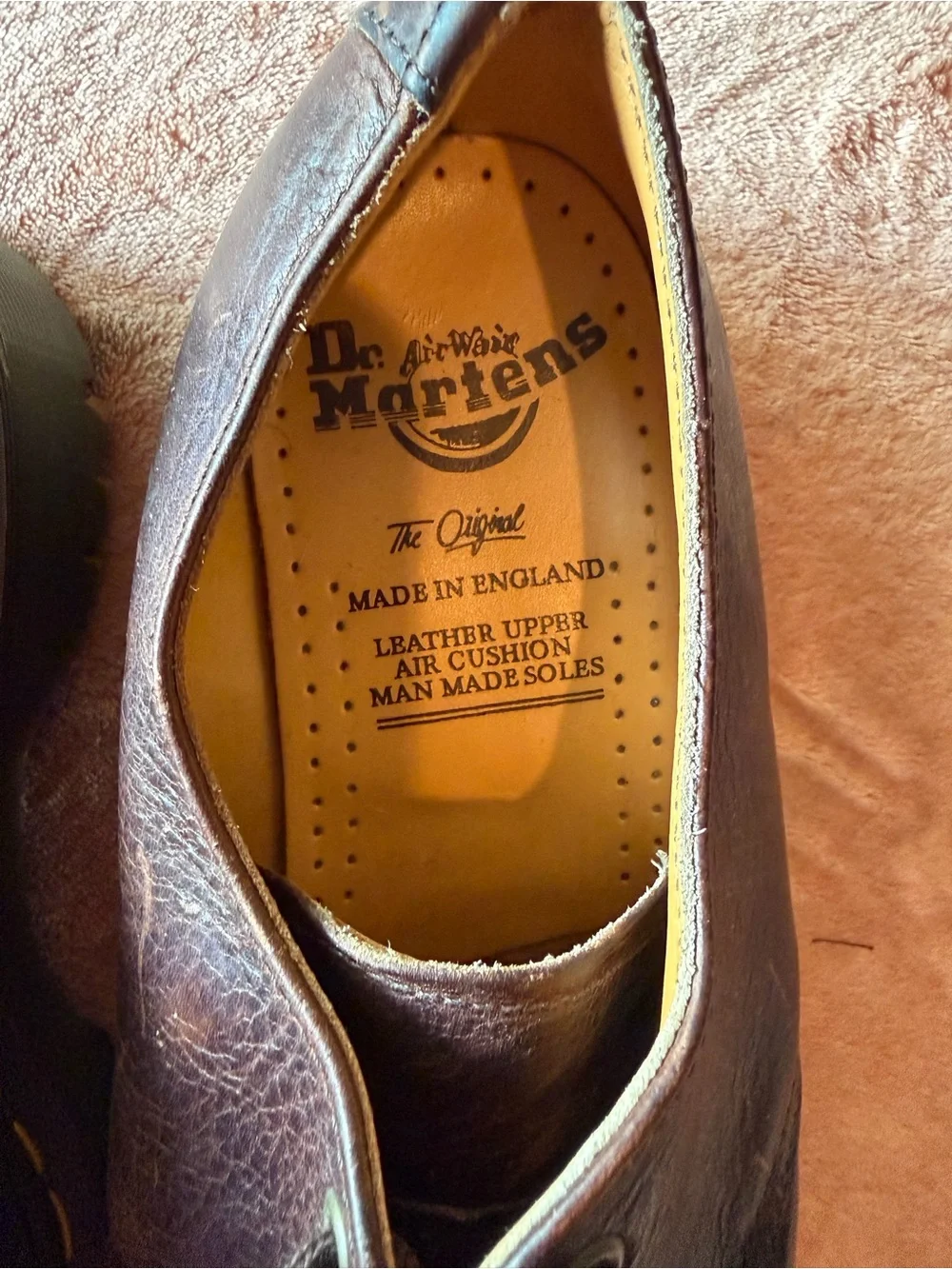 Dr. Martens Brown Leather 3-Eye Derby Shoes